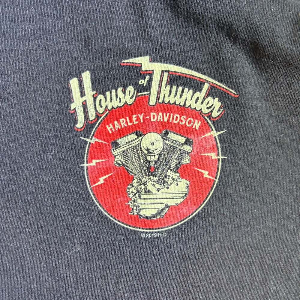 Harley-Davidson House of Thunder Morgan Hill California Black Graphic T-Shirt XL